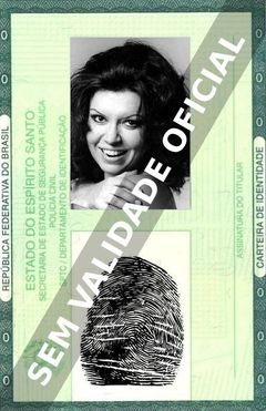 Imagem hipotética representando a carteira de identidade de Marilu Martinelli