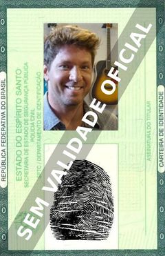 Imagem hipotética representando a carteira de identidade de Mário Frias