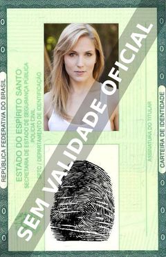 Imagem hipotética representando a carteira de identidade de Marissa Skell