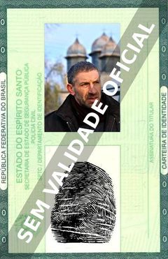 Imagem hipotética representando a carteira de identidade de Mark Ivanir