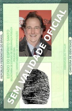 Imagem hipotética representando a carteira de identidade de Mark Linn-Baker