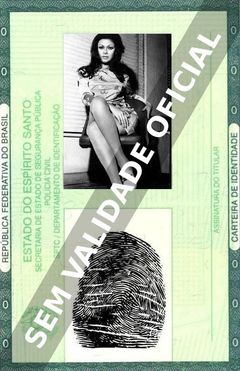 Imagem hipotética representando a carteira de identidade de Marlene França
