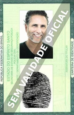 Imagem hipotética representando a carteira de identidade de Marlon Moreno