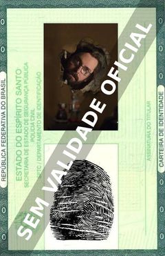 Imagem hipotética representando a carteira de identidade de Martin Starr