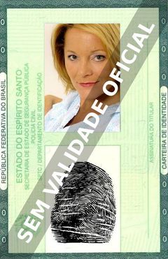 Imagem hipotética representando a carteira de identidade de Mary Mara