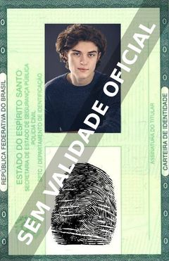 Imagem hipotética representando a carteira de identidade de Mason Versaw