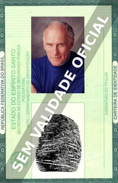 Imagem hipotética representando a carteira de identidade de Michael Fairman