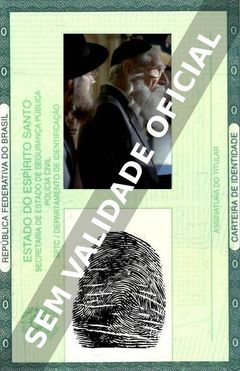 Imagem hipotética representando a carteira de identidade de Michael Fox