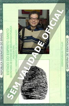 Imagem hipotética representando a carteira de identidade de Michael Musto