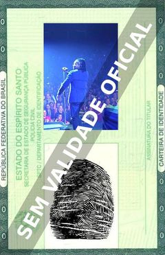 Imagem hipotética representando a carteira de identidade de Michael Tait
