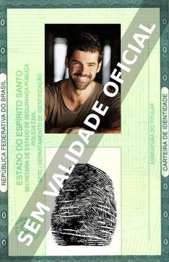 Imagem hipotética representando a carteira de identidade de Miguel Ángel Muñoz