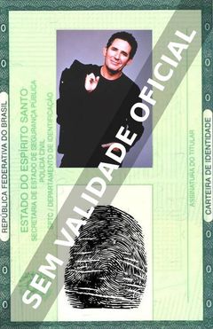 Imagem hipotética representando a carteira de identidade de Miguel Ríos