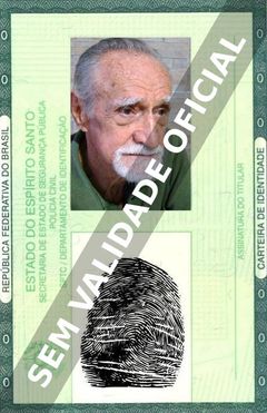 Imagem hipotética representando a carteira de identidade de Miguel Rosenberg