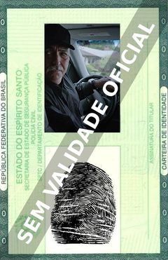 Imagem hipotética representando a carteira de identidade de Miguel Sandoval
