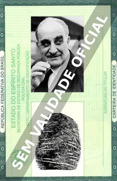 Imagem hipotética representando a carteira de identidade de Mikhail Kalatozov