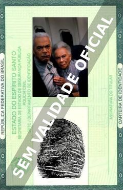Imagem hipotética representando a carteira de identidade de Montrose Hagins
