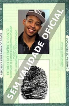 Imagem hipotética representando a carteira de identidade de Antônio Carlos (Mussunzinho)