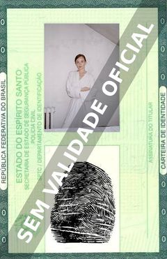 Imagem hipotética representando a carteira de identidade de Nadia Litz