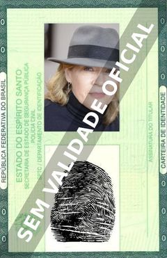 Imagem hipotética representando a carteira de identidade de Nancy Youngblut