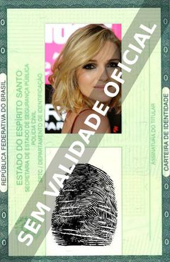 Imagem hipotética representando a carteira de identidade de Nanda Ziegler