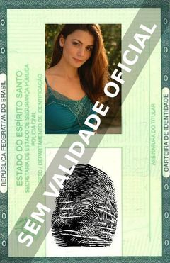 Imagem hipotética representando a carteira de identidade de Natalina Maggio