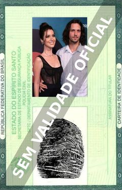 Imagem hipotética representando a carteira de identidade de Nathalia Dill