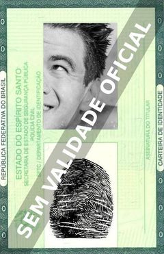 Imagem hipotética representando a carteira de identidade de Nathan Adrian