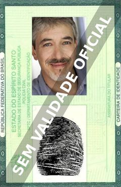 Imagem hipotética representando a carteira de identidade de Neil Kaplan