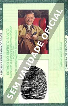 Imagem hipotética representando a carteira de identidade de Newton Prado