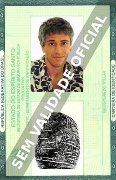 Imagem hipotética representando a carteira de identidade de Nuno Leal Maia
