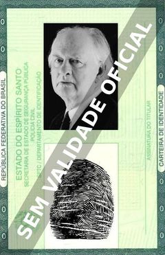 Imagem hipotética representando a carteira de identidade de Oliver Ford Davies