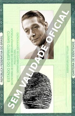 Imagem hipotética representando a carteira de identidade de Oswaldo Louzada
