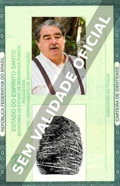 Imagem hipotética representando a carteira de identidade de Otávio Augusto