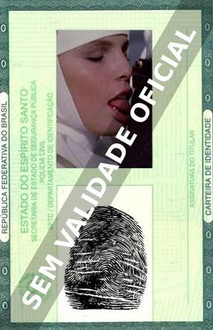 Imagem hipotética representando a carteira de identidade de Paola Morra
