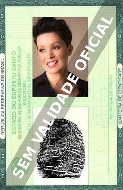 Imagem hipotética representando a carteira de identidade de Patricia Marx