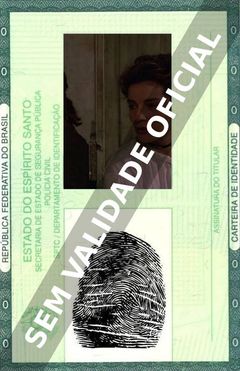 Imagem hipotética representando a carteira de identidade de Patricia Millardet