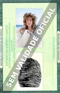 Imagem hipotética representando a carteira de identidade de Patricia Pillar