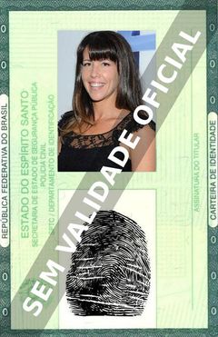 Imagem hipotética representando a carteira de identidade de Patty Jenkins
