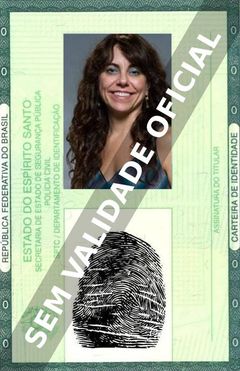 Imagem hipotética representando a carteira de identidade de Paula Cohen