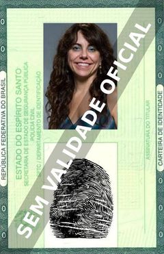 Imagem hipotética representando a carteira de identidade de Paula Cohen