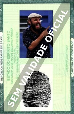 Imagem hipotética representando a carteira de identidade de Paulinho Serra