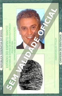 Imagem hipotética representando a carteira de identidade de Paulo Gorgulho