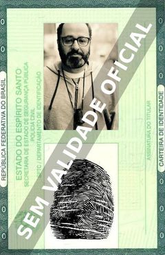 Imagem hipotética representando a carteira de identidade de Paulo Machline