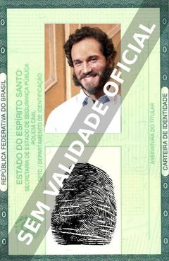 Imagem hipotética representando a carteira de identidade de Paulo Rocha