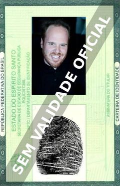 Imagem hipotética representando a carteira de identidade de Pedro Bromfman