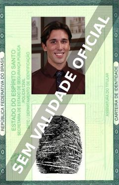 Imagem hipotética representando a carteira de identidade de Pedro Dondé