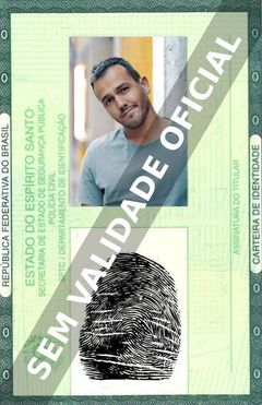 Imagem hipotética representando a carteira de identidade de Pedro Teixeira