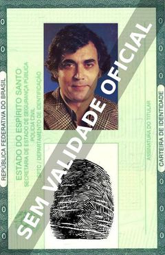 Imagem hipotética representando a carteira de identidade de Perry Salles
