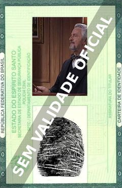 Imagem hipotética representando a carteira de identidade de Peter Dennis