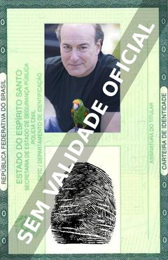 Imagem hipotética representando a carteira de identidade de Peter Friedman